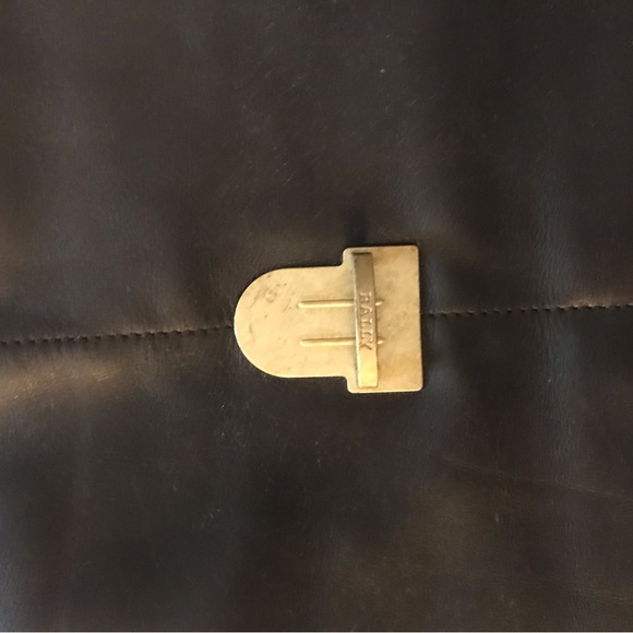 Ballys Brown Leather Satchell - Picture 5 of 12